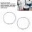 2PCS Durable PET Drum Head Patch Protectors for Practice and Performance White 4
