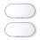2PCS Durable PET Drum Head Patch Protector for Double Pedal in White 3