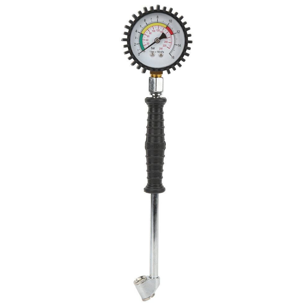 Tire Pressure Gauge 0Â220 Psi Pointer Type 9121376296482