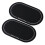 Black PET 2PCS Drum Head Patch Protectors for Practice and Performance Durable 16