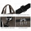 Große Duffle-Tasche 33x63x29cm Schwarz 5