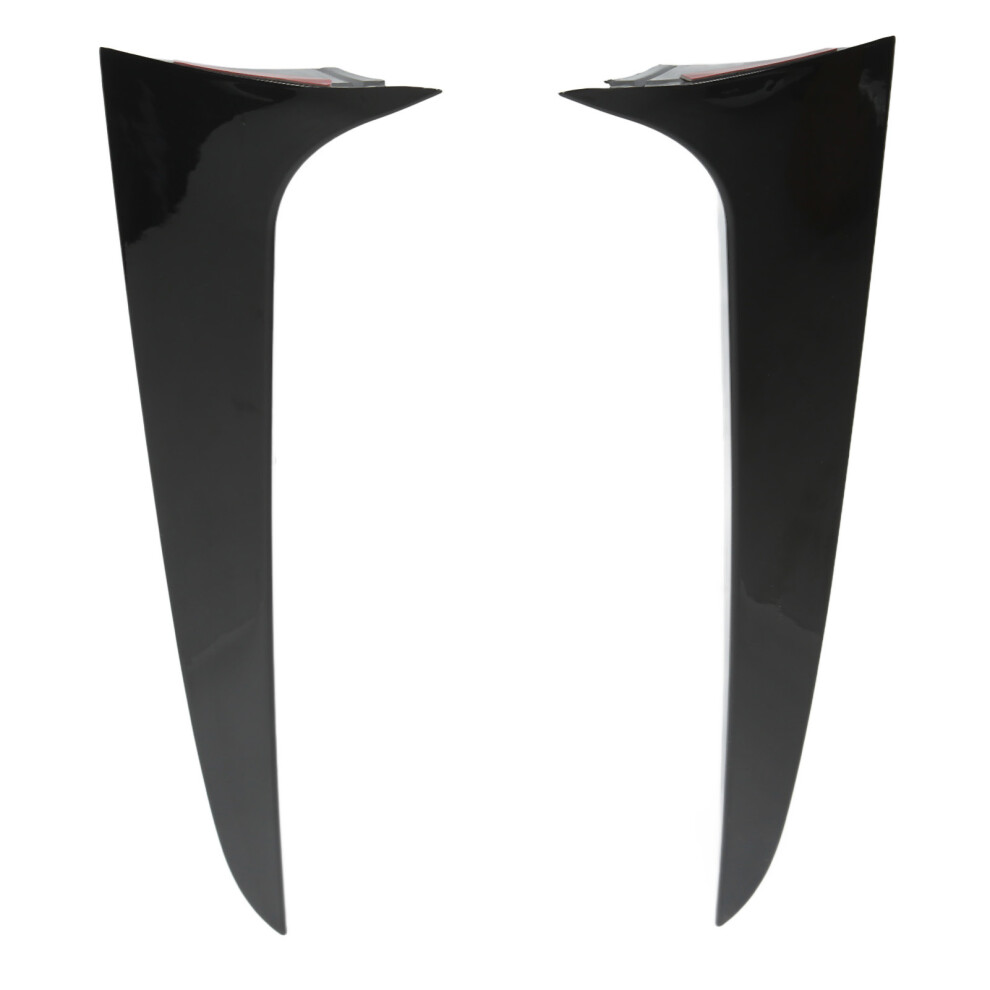 Pair Rear Window Side Spoiler Wing Left Right Black 9121376297021