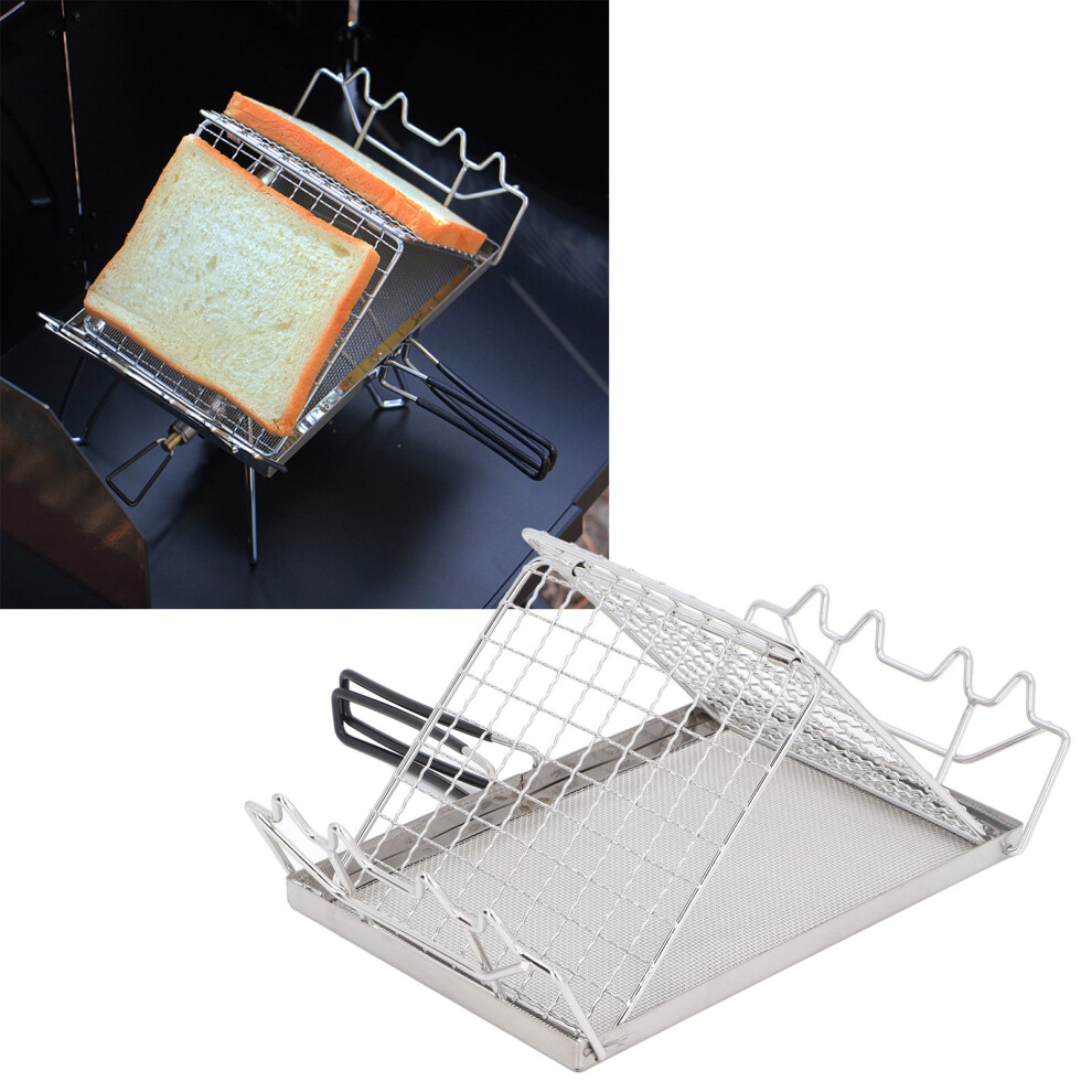 Stainless Steel Foldable Camp Stove Toaster Portable Outdoor Rack-image-OPC-PJGTRVN-NEW
