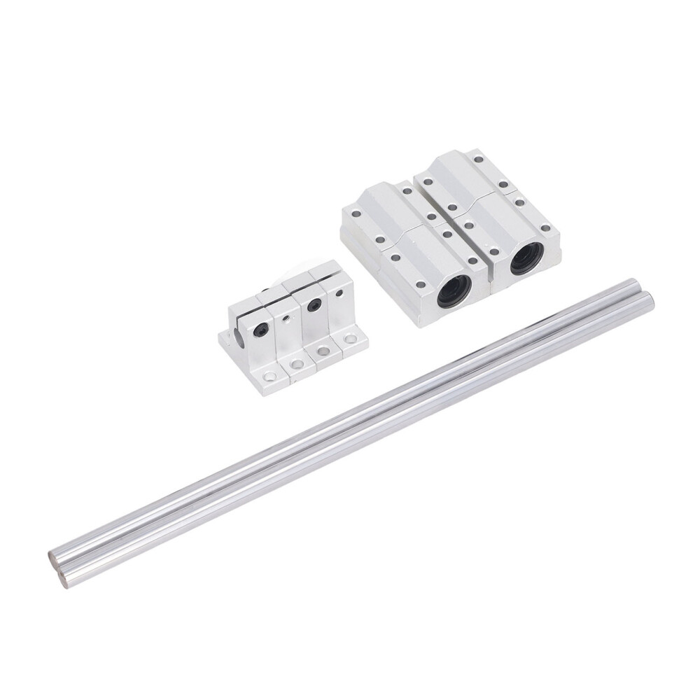 Linear Rail Slide Guide 10-500Mm With 4Pcs Blocks For Machinery 7891338144381
