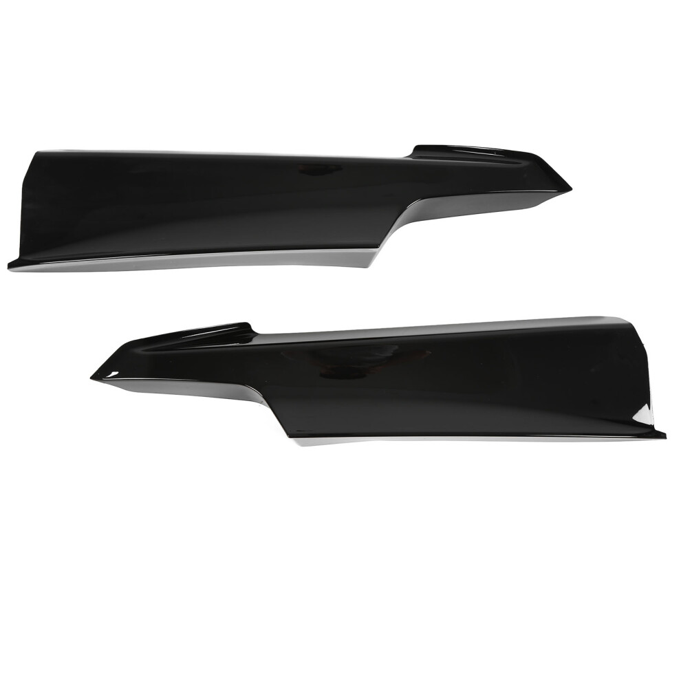 Pair Front Bumper Lip Splitter Corner Guard For 3 Black 9121376297069