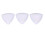 3 Pcs LED Guitar Pick White Green Purple Light Up 10
