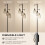 Homcom HOMCOM Industrial 3-Light Floor Lamp Dimmable LED Standing Lamp, Black 7