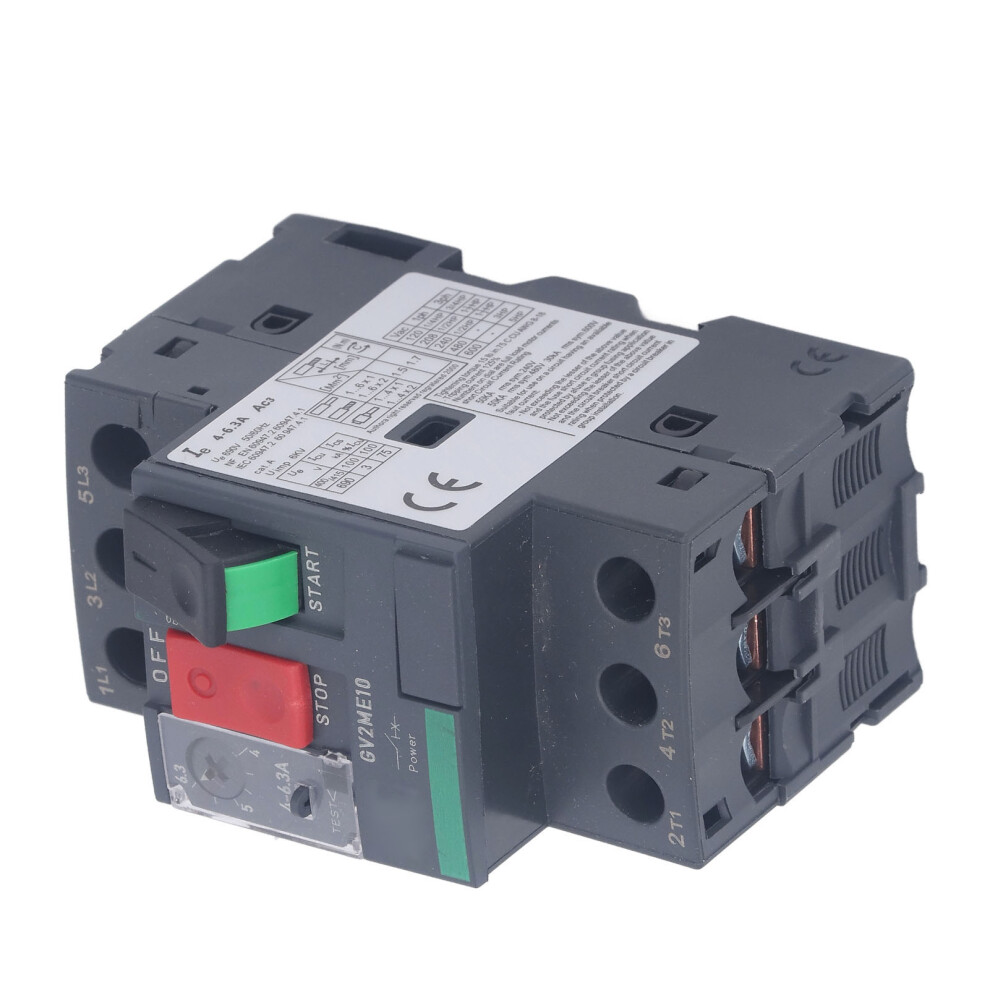 Rail Mounted Gv2âMe10 Motor Circuit Breaker 4Â6.3A Overload Protection 9391338146463
