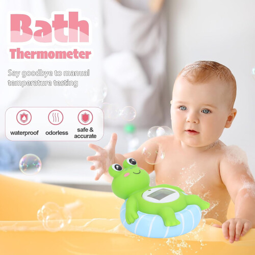 Baby Bath Thermometer Floating Toy - 8.5x10cm, ABS & Silicone 2