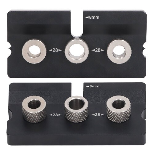 2-in-1 Bohrschablone – Dübelbohrführung, 8/10mm