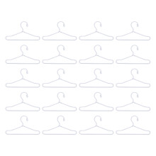 20PCS Doll Clothes Hangers Doll Clothes 65mm