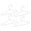 20PCS Doll Clothes Hangers Doll Clothes 65mm 10