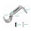 4 Stück Schwerlast-Vorhangstangenhalter Silber 9 cm 7