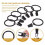 40 Stück 38 mm Clip-On-Vorhangringe Eisen-Schwarz 11
