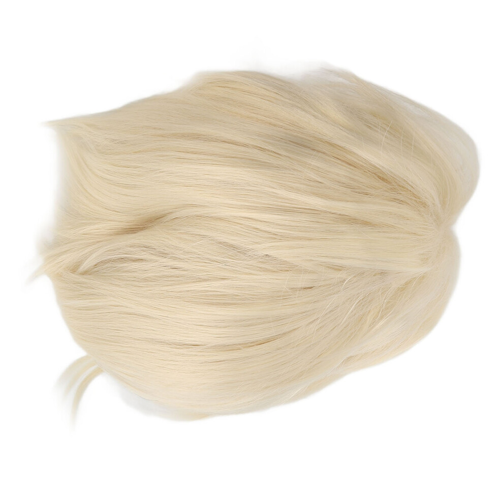 Unisex Men Short Blonde Wig Synthetic, Fluffy, Heat Resistant For Cosplay & Halloween