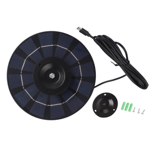 5W Solarmodul 1616cm, 3m Kabel Schwarz Android 1