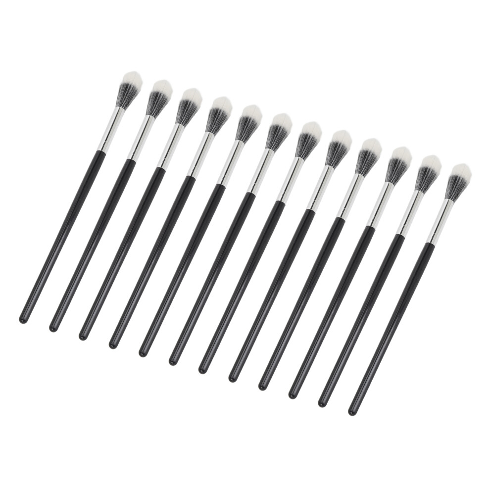 12Pcs Makeup Brush Set Soft Wool Bristles Portable Small Cosmetic Brushes