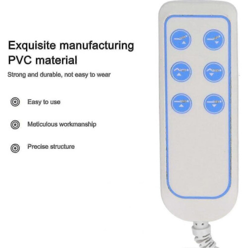 Universal 6 Button Motor Hospital Bed Remote Control - Replacement Remote Hand Control with 8 Pin for Lifting Bed 1