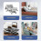 Universal 6 Button Motor Hospital Bed Remote Control - Replacement Remote Hand Control with 8 Pin for Lifting Bed 4
