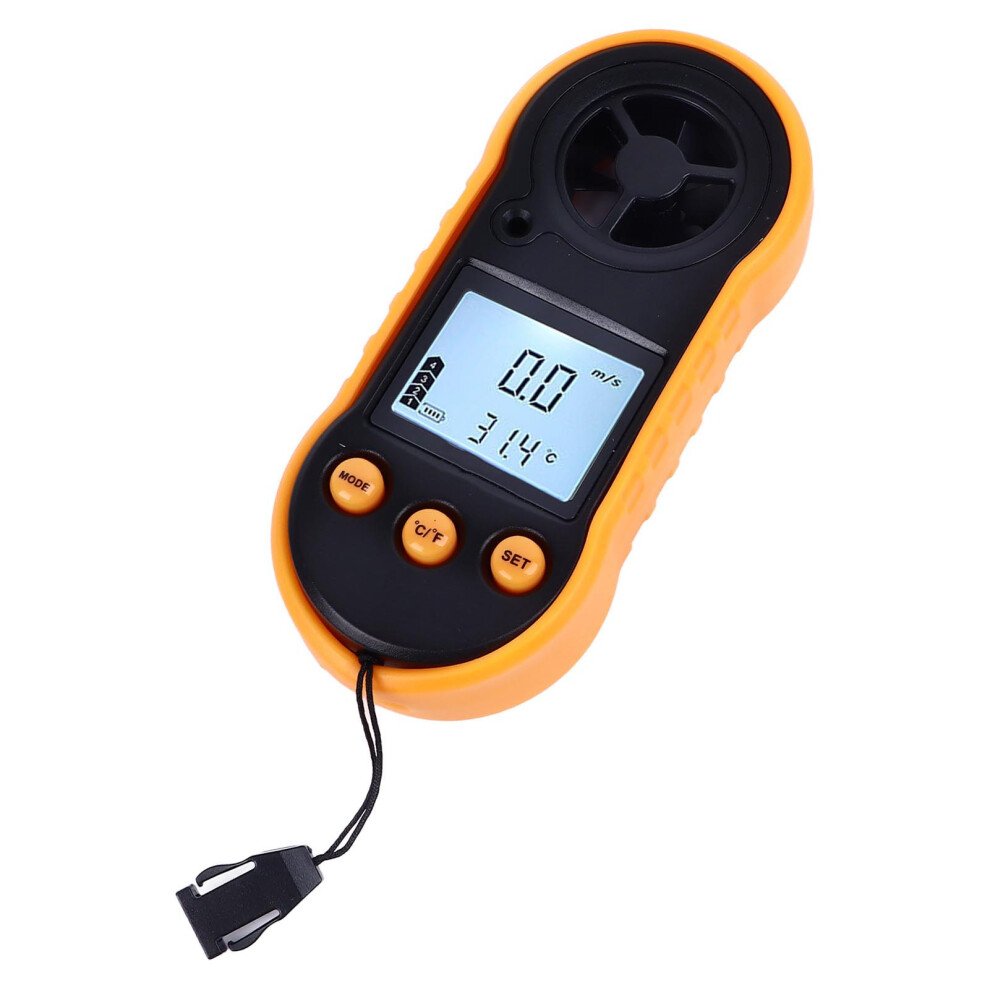 Handheld Lcd Anemometer With Backlit Display And 6 Blade Wheel 4011338159731