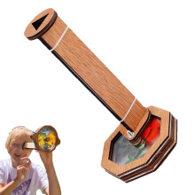Kaleidoscope Craft Kit, Wooden Kaleidoscope Kit For Kids, Rotating Kaleidoscope Educational Toy For Classroom And Home
