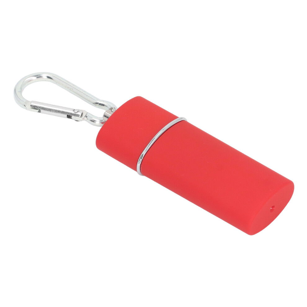Red Mini Zinc Alloy Pocket Ashtray Keychain For Cigarettes,