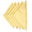 Durable 5PCS Yellow Cotton Cleaning Cloth Set for Musical Instruments 10