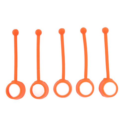 5 Stück Silikon-Finger-Übungsgeräte 75 Pfund orange