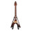 kaffeefarbene E-Gitarre, Modell 10 cm, mit Ständer und Koffer 16