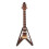kaffeefarbene E-Gitarre, Modell 10 cm, mit Ständer und Koffer 3