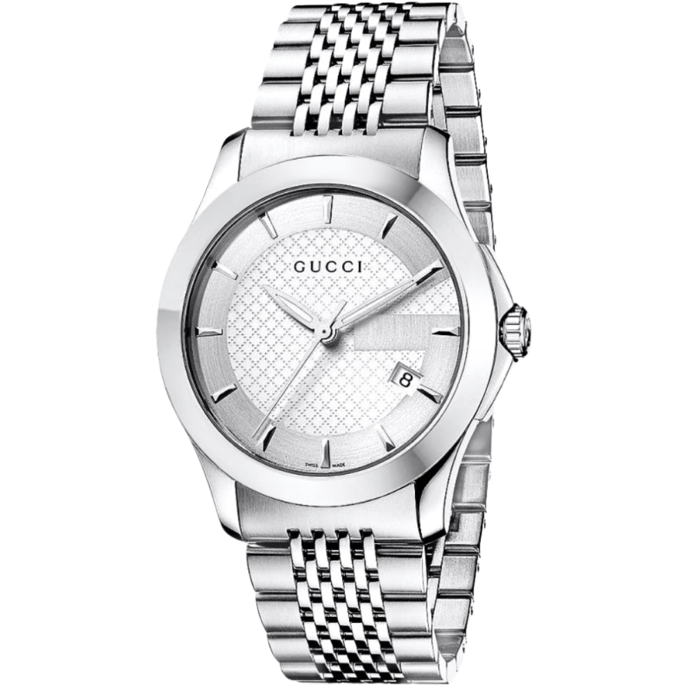 Gucci YA126401 G-Timeless Silver Dial Men's Watch