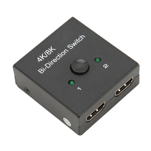 8K 4K HDMI 2.1 bidirektionaler Switch 40 Gbit/s Metall