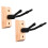 Violin Wall Hanger 2pcs Wood+Metal Neck Bracket 1