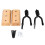 Violin Wall Hanger 2pcs Wood+Metal Neck Bracket 14