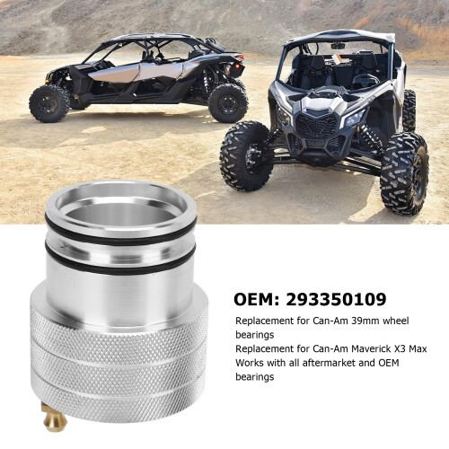 39mm Silver Wheel Bearing Greaser Tool for ATV/UTV, Easy Install 2