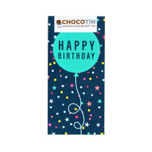Happy Birthday Blue Chocolate Bar Gift Tin Chocotin Confectionery Gift Idea