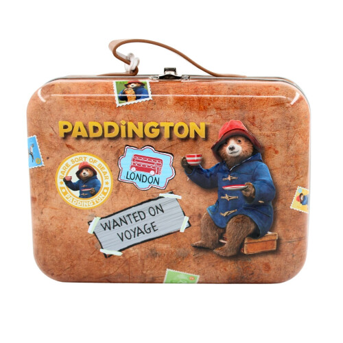 Paddington Bear Suitcase Gift Tin Contaning Shortbread Bisuits & Tea 1