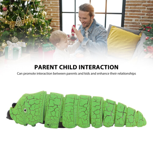 Interactive Green Caterpillar Toy - Remote Control & Infrared Sensing 2