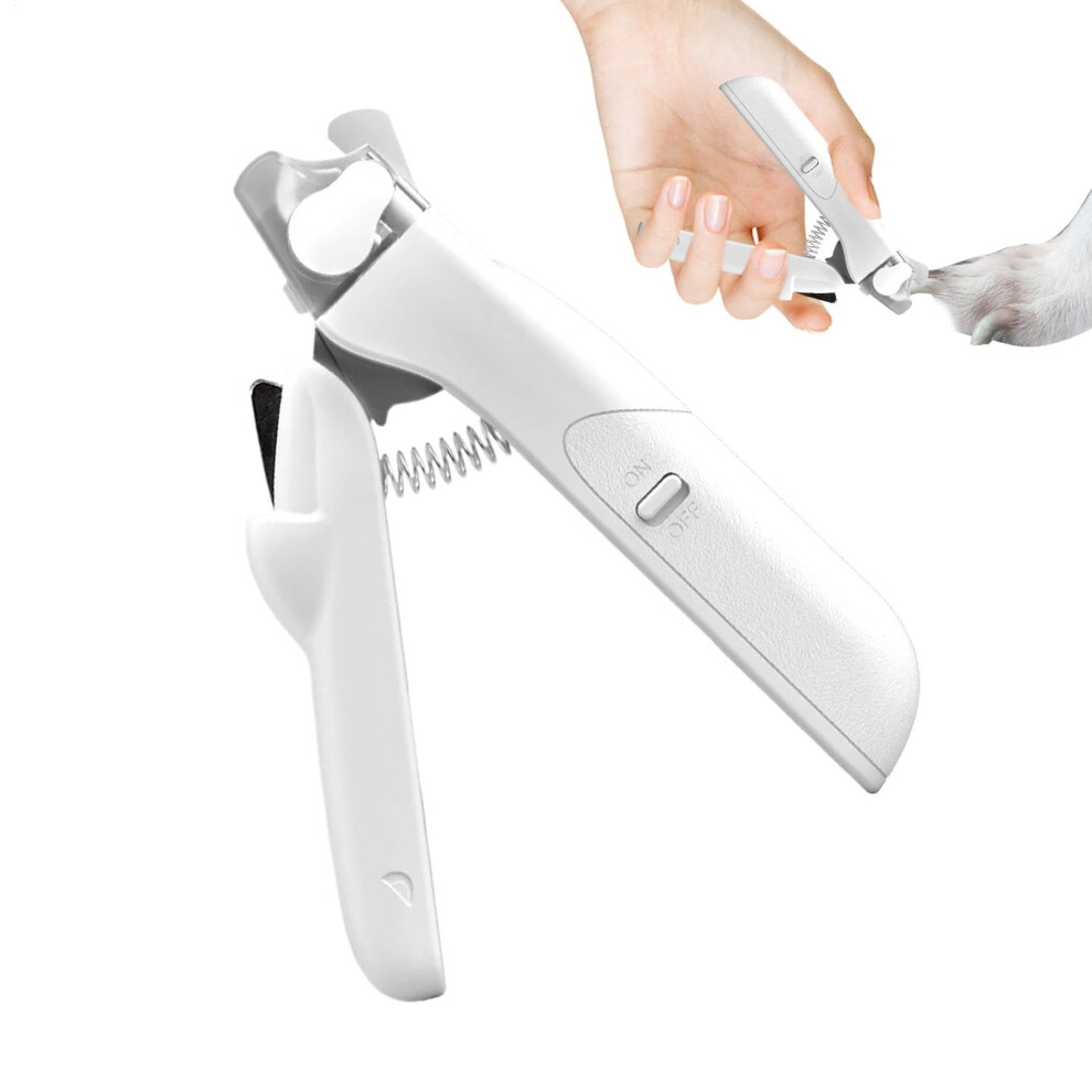 Cat Claw Tipper, Dog Nail Cutter - LED Nail Cutter, Heavy-Duty Toenail Trimmer, Safe File for Cats, Rabbits & Guinea Pigs-image-OPC-PJGV2TD-NEW