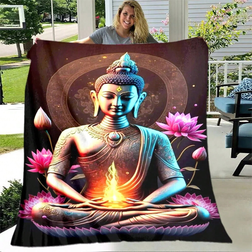 (26, 75x90cm) Buddha Sakyamuni Buddhism Faith Religion Soft Plush Blanket,Flannel Blanket Throw Blanket for Living Room Bedroom Bed Sofa Pray-image-OPC-PJGV8ND-NEW