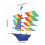 3D Huge Rainbow Sailboat Flying Kite Outdoor 10