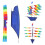 3D Huge Rainbow Sailboat Flying Kite Outdoor 3