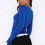 Royalblaues Damen-Rundhals-Top aus 95/5 Polyester Größe M 3