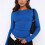 Royalblaues Damen-Rundhals-Top aus 95/5 Polyester Größe M 5