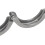 Gabelbrücke aus 304er Edelstahl, silber, 1-Stift-Flügelmutter 25 7