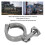 Gabelbrücke aus 304er Edelstahl, silber, 1-Stift-Flügelmutter 25 3
