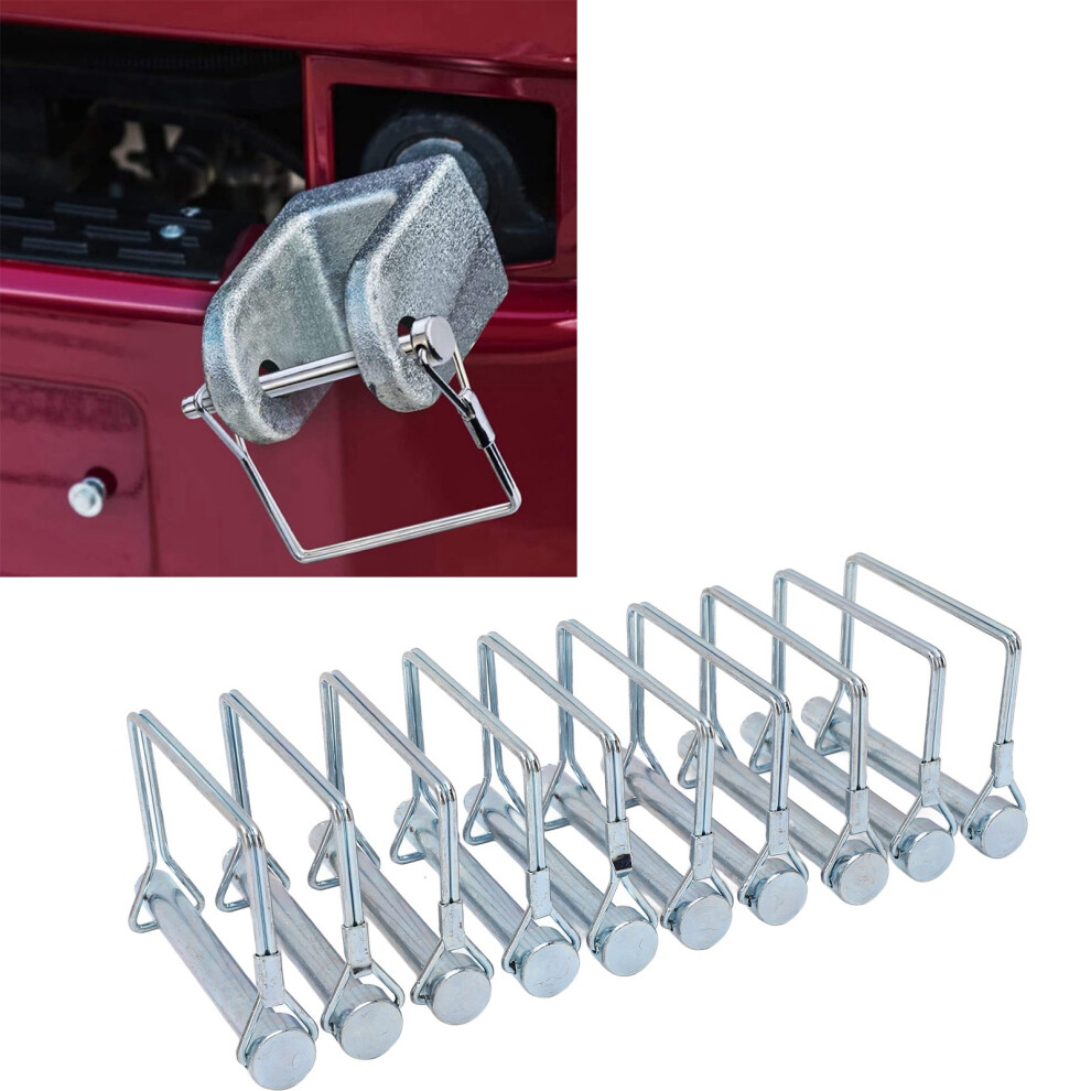 10Pcs 5/16 Inch Rustproof Galvanized Trailer Hitch Pins For Trailers & Hooks 4171338175855