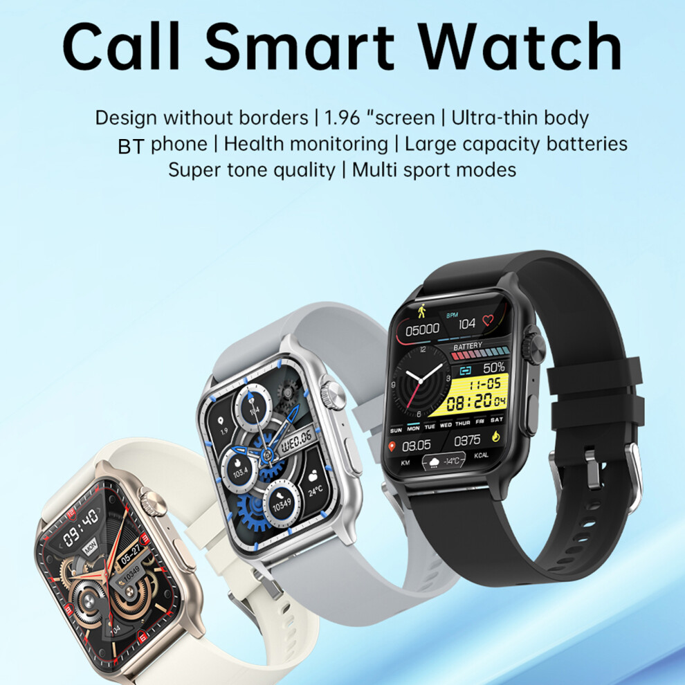 Health Monitoring Smart Watch 1.96Inch Full-Screen Touch Waterproof Bt Call 6921338178541