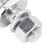 1‑7/8in Diameter Chrome Hex Nut Hitch Ball for ATV 13