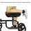 Removable Non-Slip Knee Scooter Cushion Cover 35x18x4cm 5